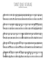 Téléchargez l'arrangement pour piano de la partition de claudin-de-sermisy-tant-que-vivrai en PDF